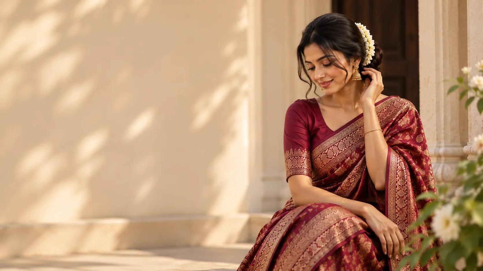 Festive saree styling